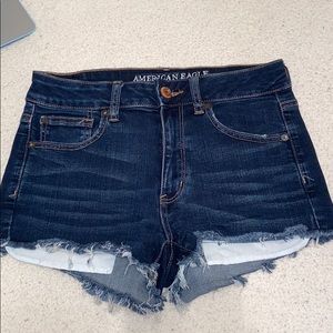 Dark Wash High Rose Shortie